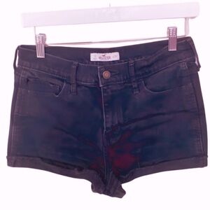 HP🏆 Rock Your Style with Hollister California Black Denim Shorts‎ in Size 9!